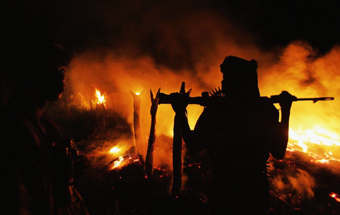 Il villaggio di Chero Kasi, in Darfur, distrutto dai Janjawid