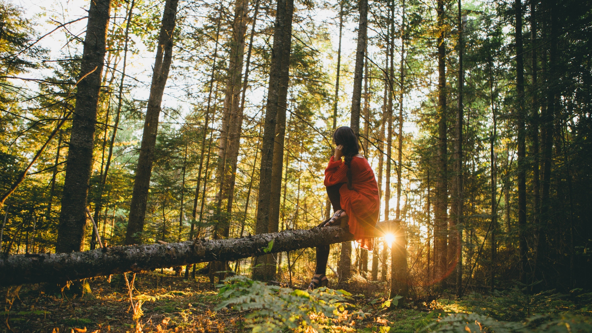 Crowdfunding LifeGate, ragazza in un bosco