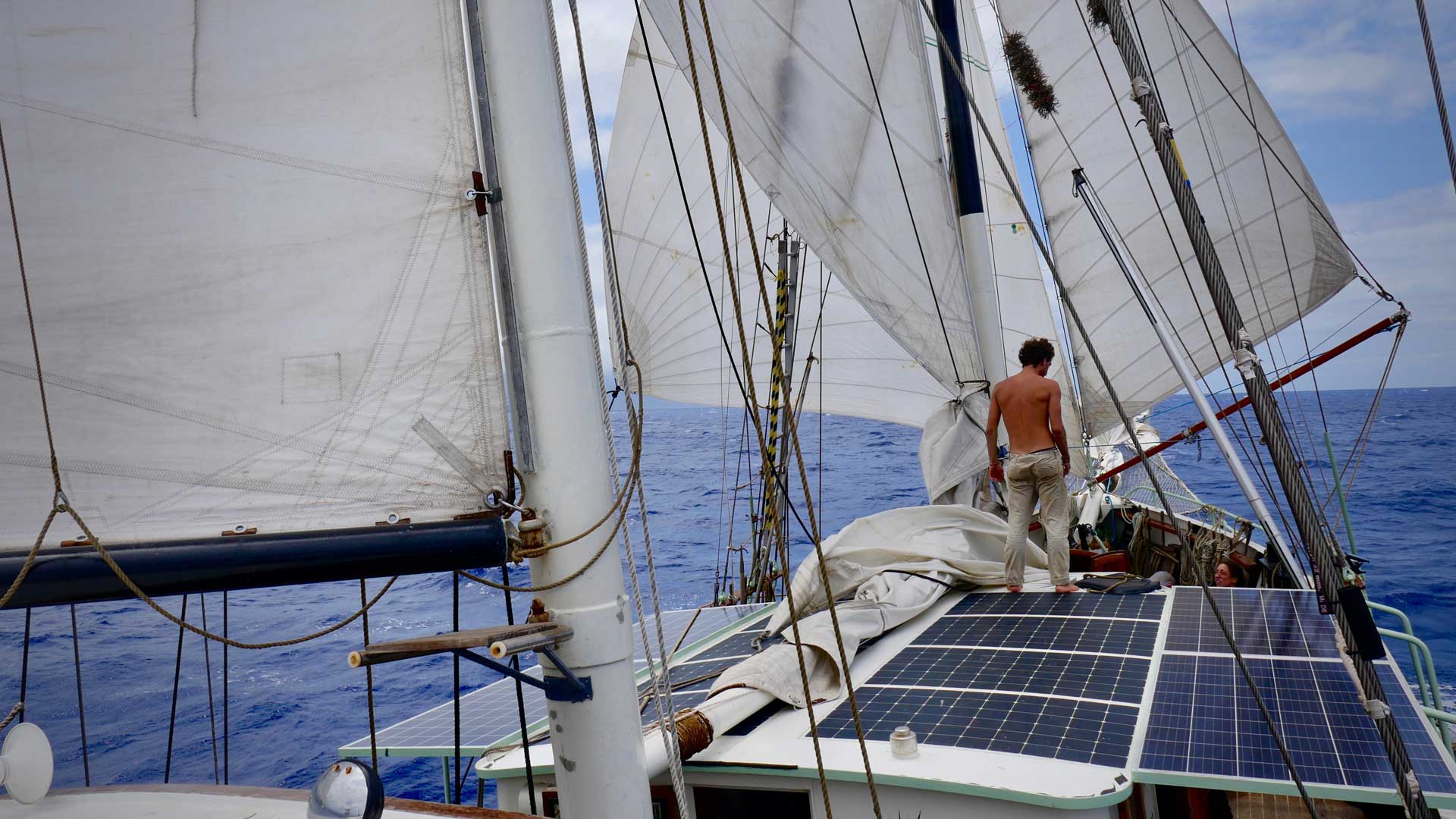 Il veliero di Filastine è alimentato da energia rinnovabile