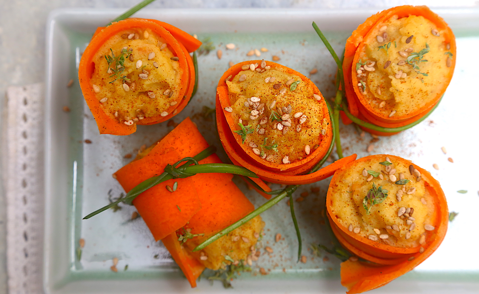 Involtini di carote