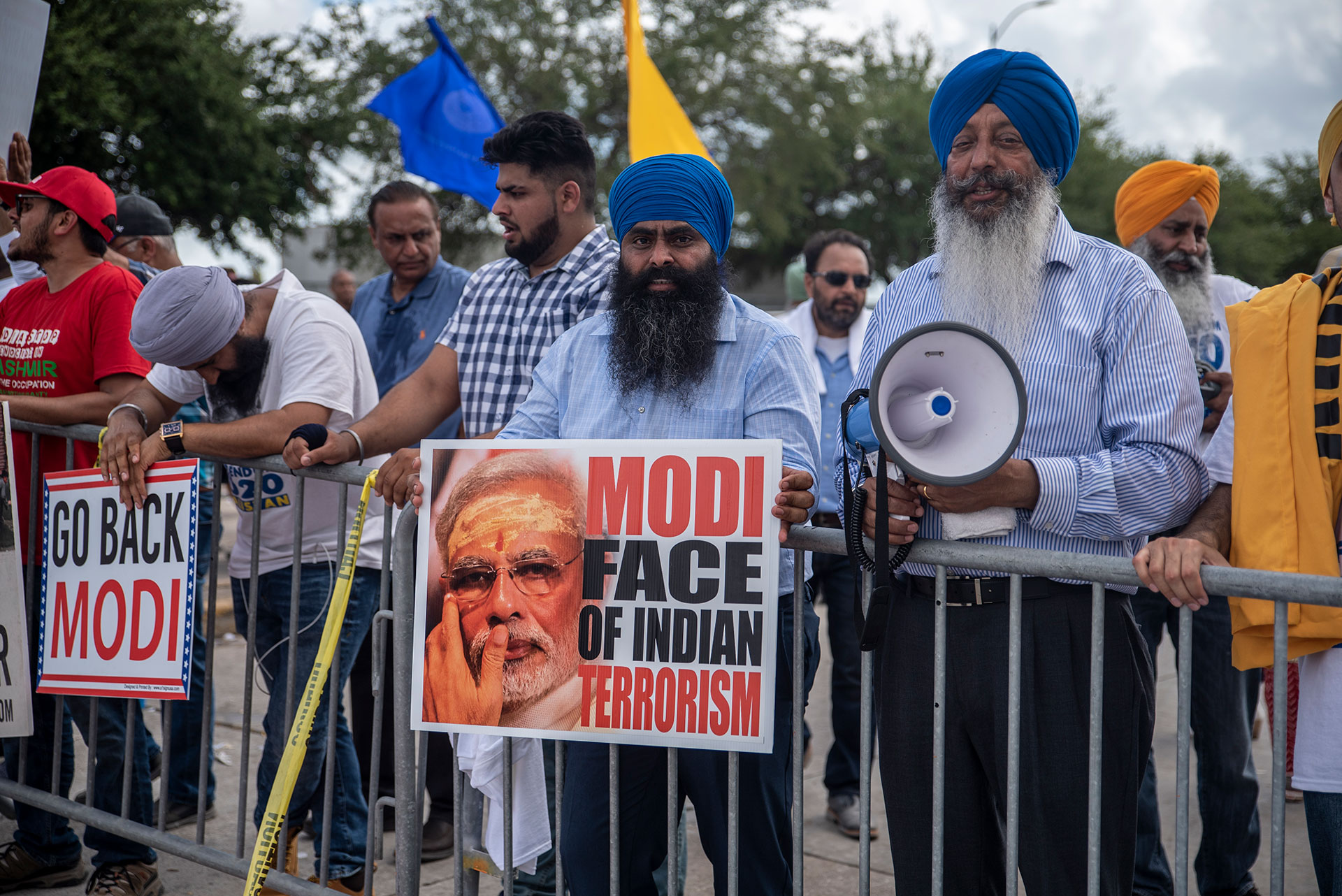 proteste contro Narendra Modi
