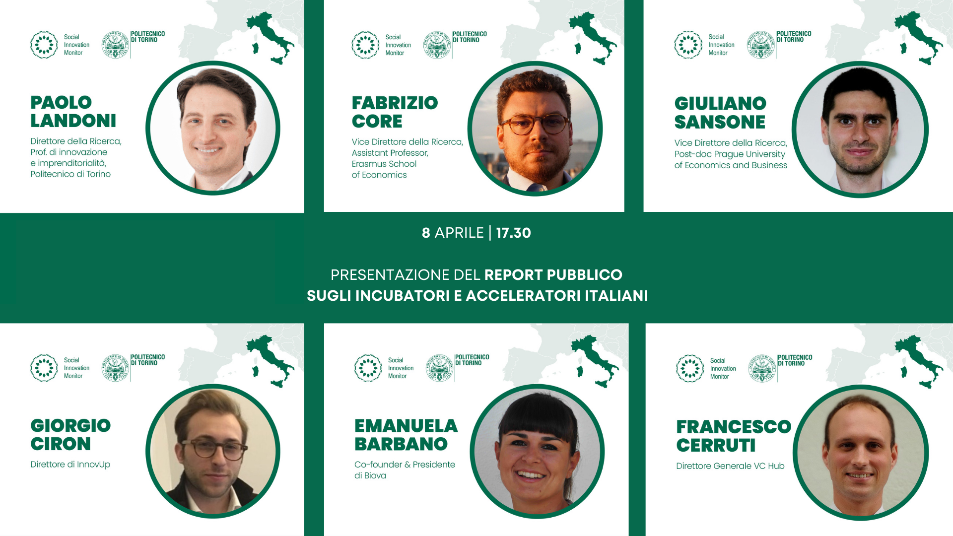Report incubatori italiani relatori.