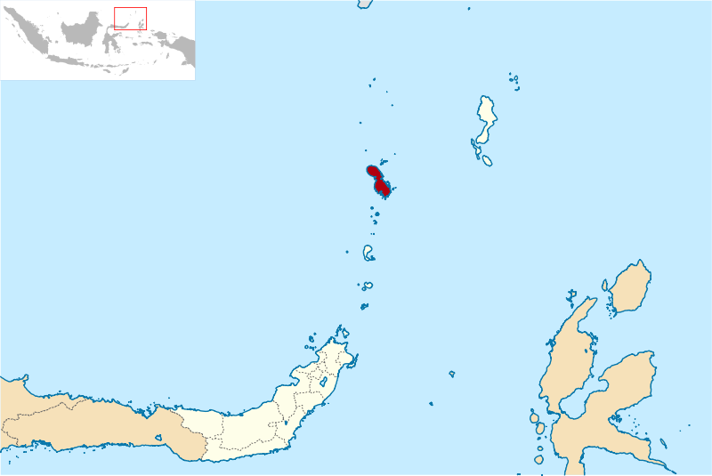 L'isola di Sangihe, in Indonesia