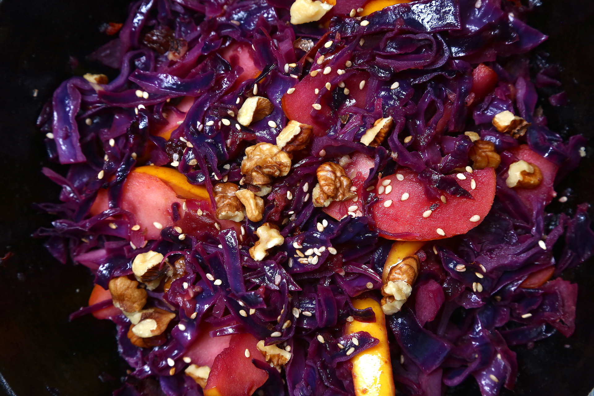 Cappuccio rosso stufato con mele speziato © Beatrice Spagoni