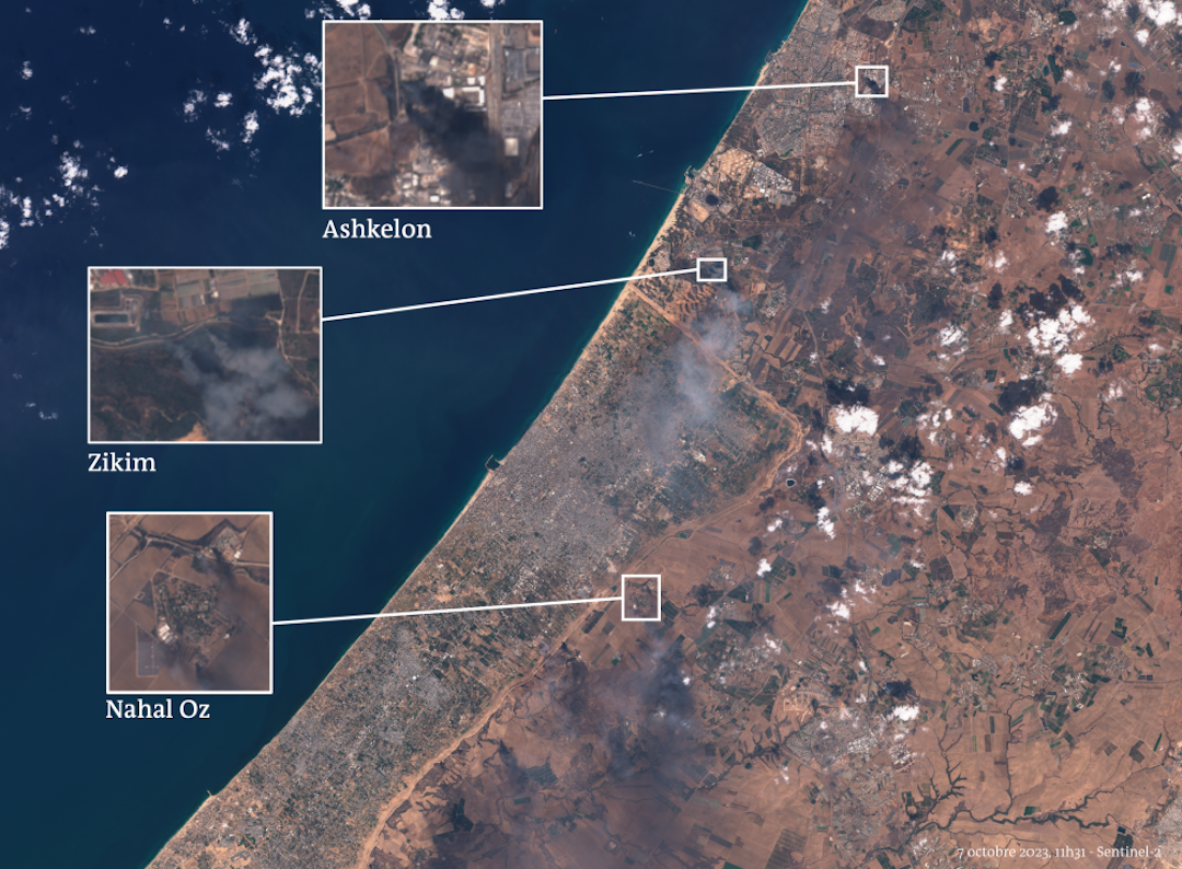 La mappa dell'offensiva palestinese