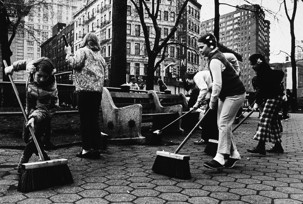 Anche i bambini presero parte al primo earth-day. Â©Hulton Archive/Getty Images