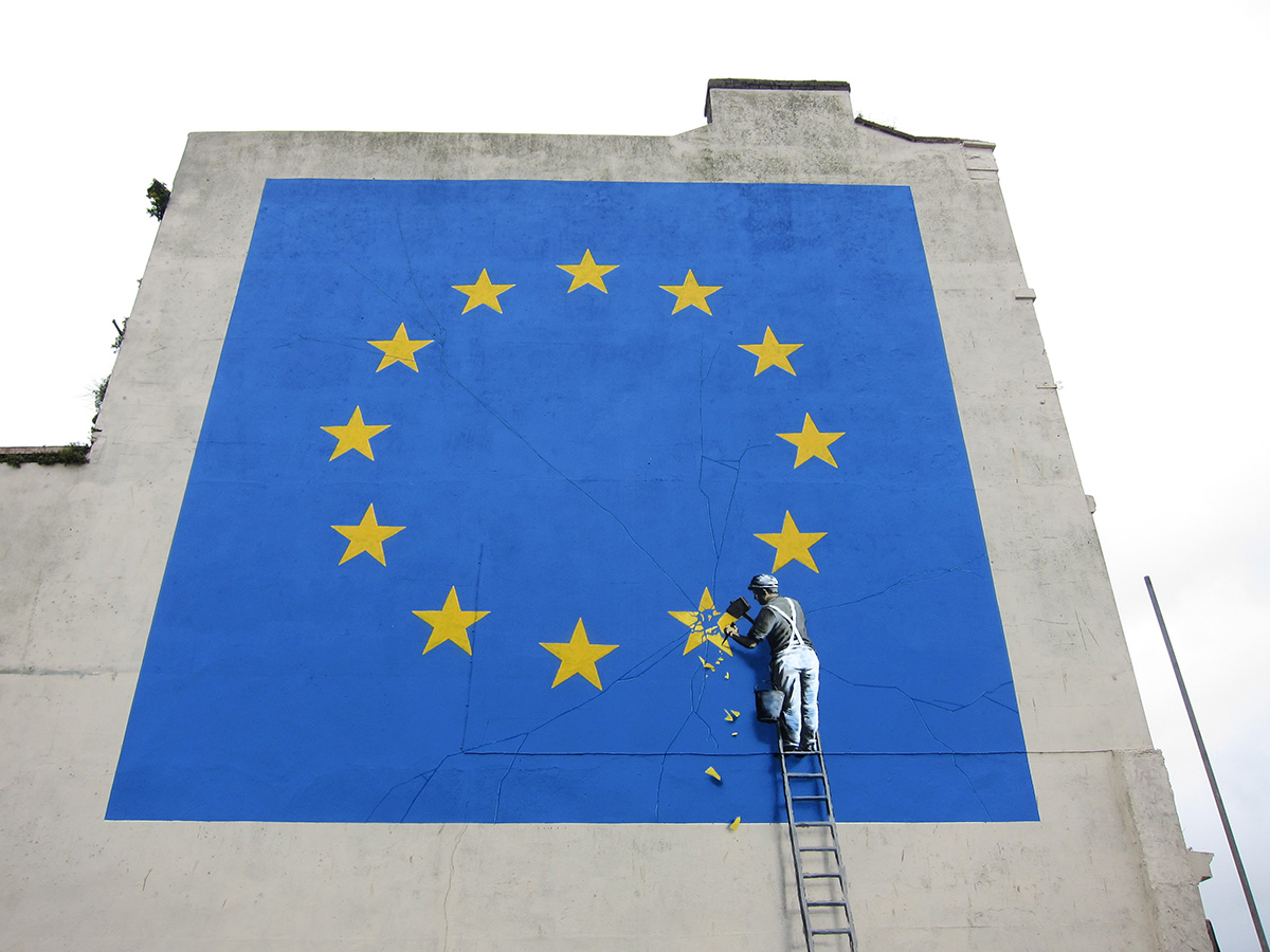 Il Nuovo Murales Di Banksy Sulla Brexit Nella Citt Britannica Di 