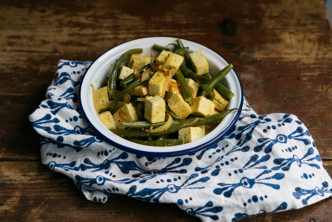 Tofu al curry